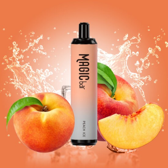 Magic Bar Peach Ice 4000 puffs 0% NICOTINE