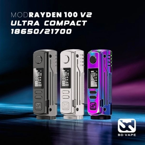Mod Rayden 100 V2 100W 21700/18650 - BD Vape