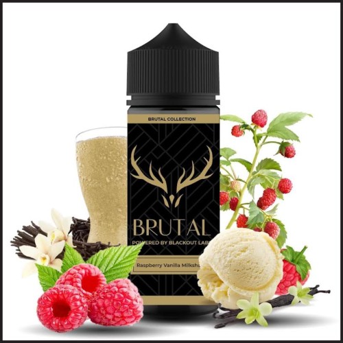 BLACKOUT Flavorshot Brutal Raspberry Vanilla Milkshake 120ml
