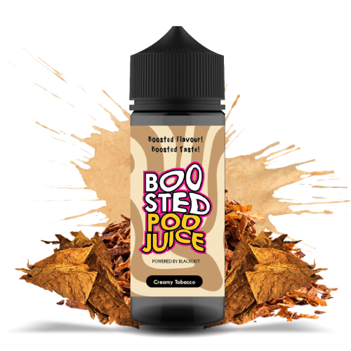 Blackout Boosted Pod Juice Creamy Tobacco Flavorshot 120ml
