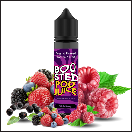 Blackout Boosted Pod Juice Triple Berry Flavorshot 60ml
