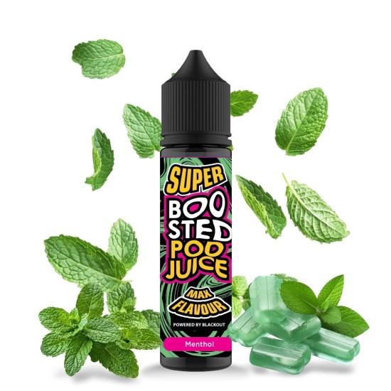 Blackout Super Boosted Pod Juice - Menthol Flavorshot 60ml