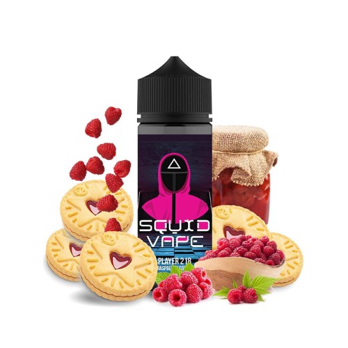 BLACKOUT Squid Vape Player 218 Raspberry Cookie 120ml  