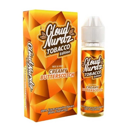 Cloud Nurdz Creamy Butterscotch Tobacco 20ml/60ml (Made in USA)