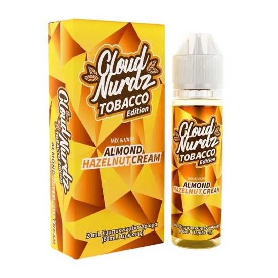 Cloud Nurdz Almond Hazelnut Tobacco 20/60ml (Made in USA)