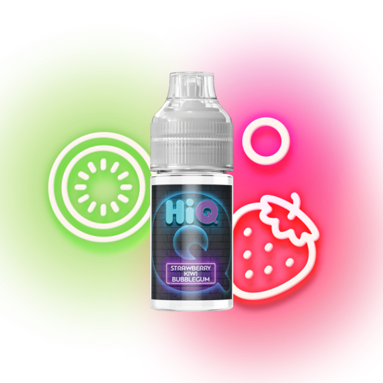 HiQ Strawberry Kiwi Bubblegum 6ml/30ml (Τσιχλόφουσκα, Φράουλα & Ακτινίδιο) (Flavour Shots)