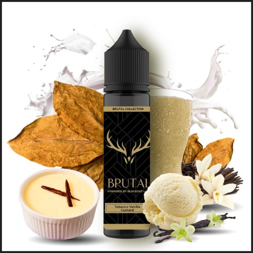 BLACKOUT Flavorshot Brutal Tobacco Vanilla Custard 60ml