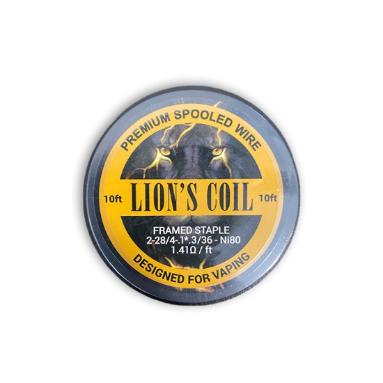 Lion's Premium Spooled Wire Framed Staple Ni80 1.41ohm