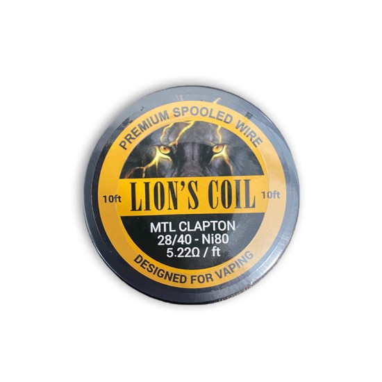  Lion's Premium Spooled Wire Mtl Fused Clapton 5.22ohm