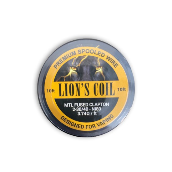 Lion's Premium Spooled Wire Mtl Fused Clapton 3.74ohm