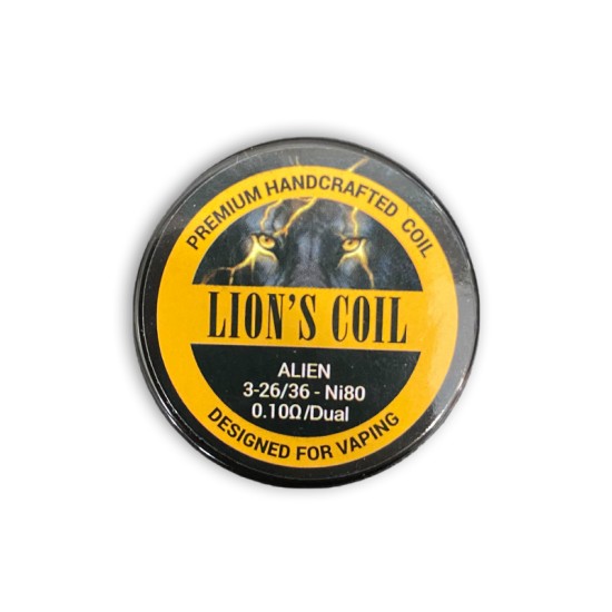 Lion's Premium Handcrafted Coil Ni80 Alien 0.10ohm 