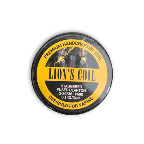 Lion's Premium Handcrafted Coil Staggered Fused Clapton 0.14ohm