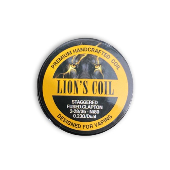 Lion's Premium Handcrafted Coil Staggered Fused Clapton 0.23ohm