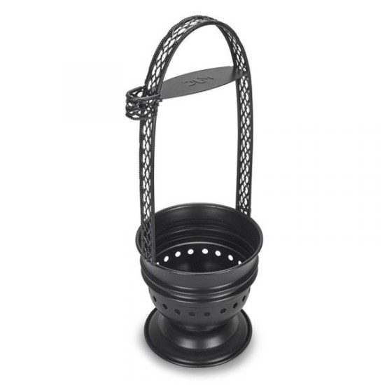 Matt black Charcoal holder XL from DUM