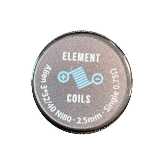 Atmoulis Element Coils Alien3*32/40 Ni80 2,5mm Single 0,75Ω