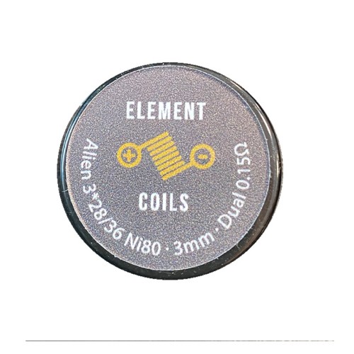 Atmoulis Element Coils Alien3*28/36 Ni80 3mm Dual 0,15Ω