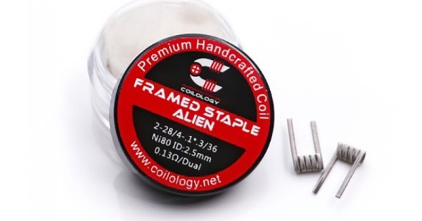 Coilology Ni80 Framed Staple Alien Prebuilt Coil 0.13Ω