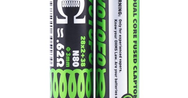 Wotofo Dual Core Fused Clapton .62Ohm N80 Φ3mm 28x2+38 10pcs