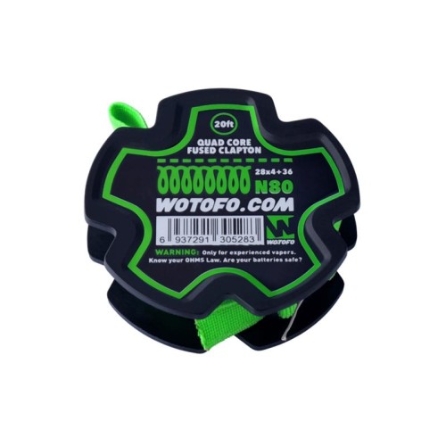 Wotofo N80 Quad Core Fused Clapton (28×4 + 36) 20ft