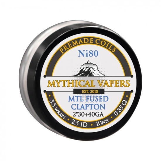 Έτοιμες αντιστάσεις MTL Fused Clapton Ni80 by Mythical Vapers