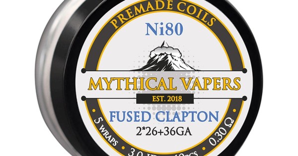 Έτοιμες αντιστασεις Fused Clapton Ni80 by Mythical Vapers