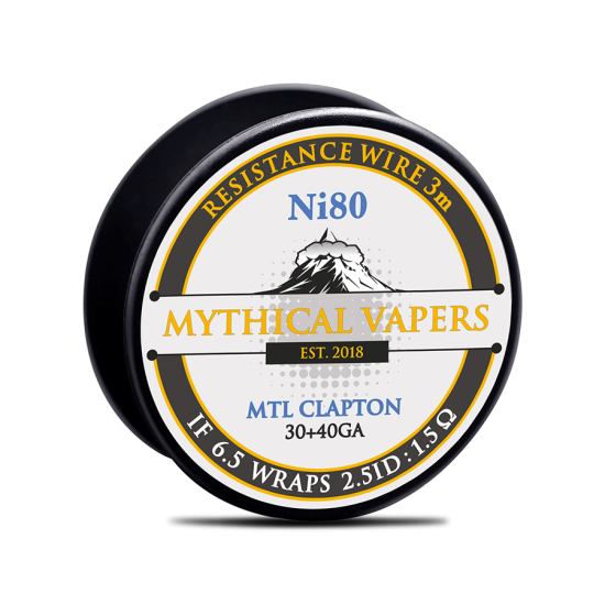 Σύρμα MTL Clapton Ni80 By Mythical Vapers 3m (Nichrome)