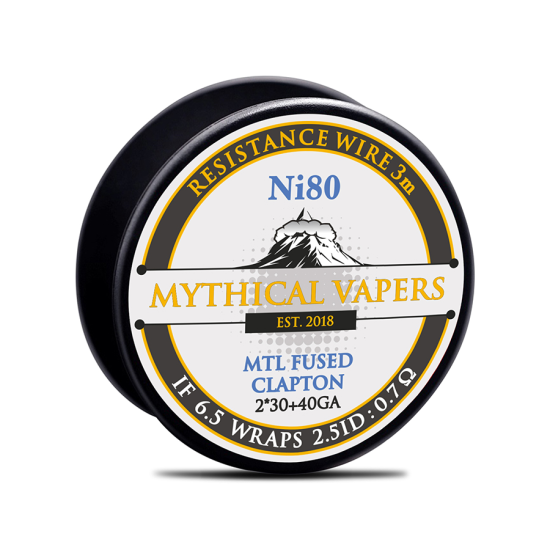 Σύρμα MTL Fused Clapton Ni80 By Mythical Vapers 3m (Nichrome)