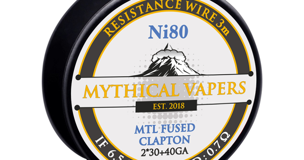Σύρμα MTL Fused Clapton Ni80 By Mythical Vapers 3m (Nichrome)