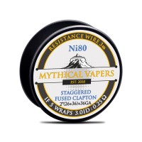 Σύρμα Staggered Fused Clapton Ni80 By Mythical Vapers 3m (Nichrome)