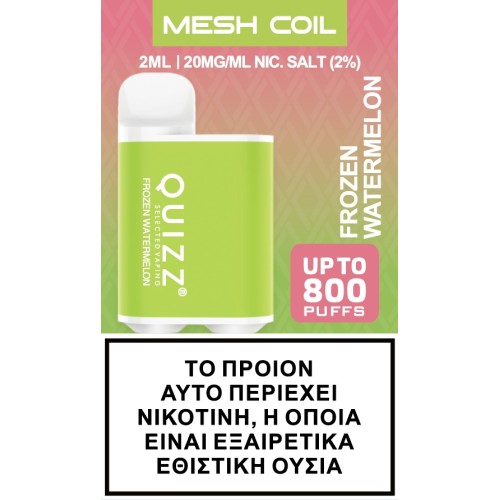 Quizz Mesh Coil Frozen Watermelon 800 Τζούρες 20mg Νικοτίνη